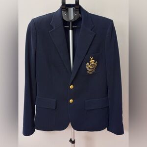 Ralph Lauren Dark Blue Blazer with Crest